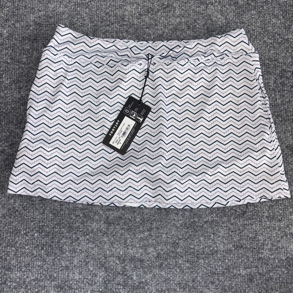 FootJoy Other - FootJoy Girls Skort Chevron Dot Print Navy White Pink Youth Medium 33502 NEW